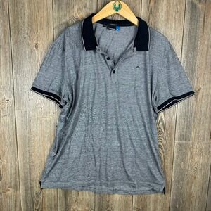 J.Lindeberg Regis Slim Fit Lux Stripe Jersey Polo Shirt Slim Fit Trim Mens XL